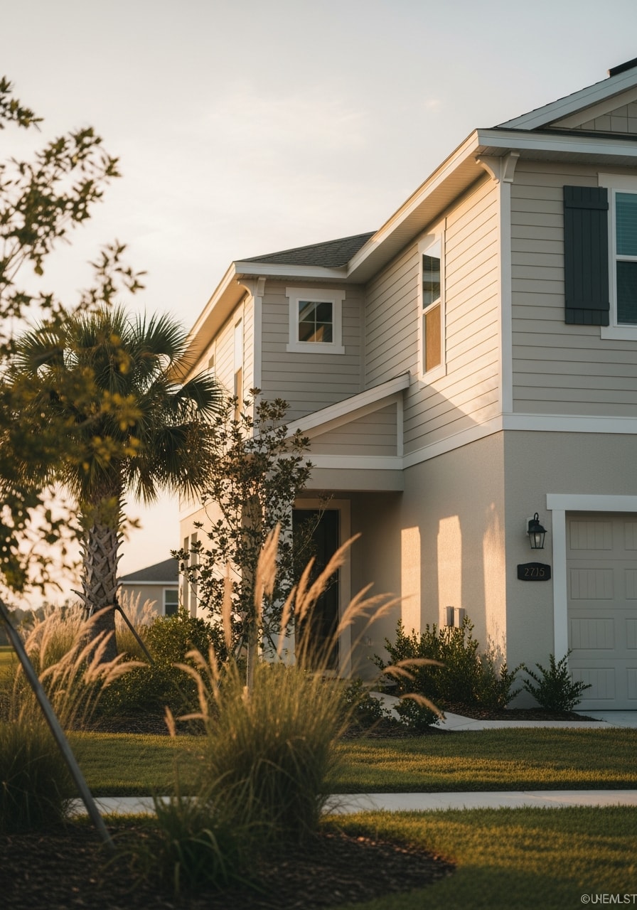 Estero home exterior displaying quality construction and neighborhood property standards.